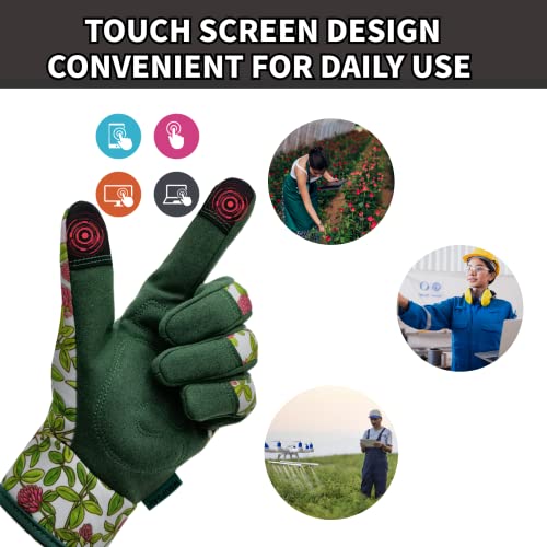 Thorn Proof&Puncture Resistance Gardening Gloves,Women Yard Work Garden Glove,Gifts