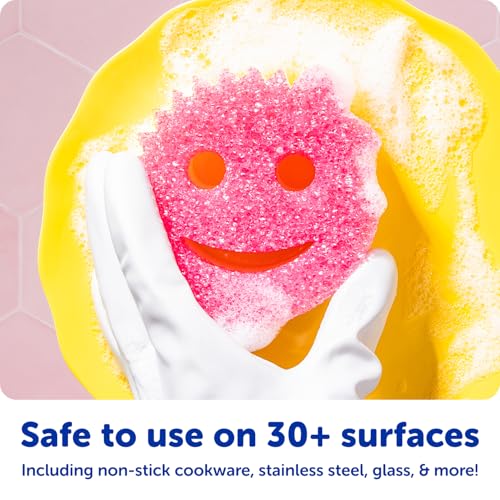 Scrub Daddy Original (4) + Scrub Mommy Kitchen Sponges (4) - Scratch-Free Dish Scrubber - Multipurpose Kitchen Cleaning Sponges - BPA Free Polymer Foam - Stain & Odor Resistant (8 Pack)