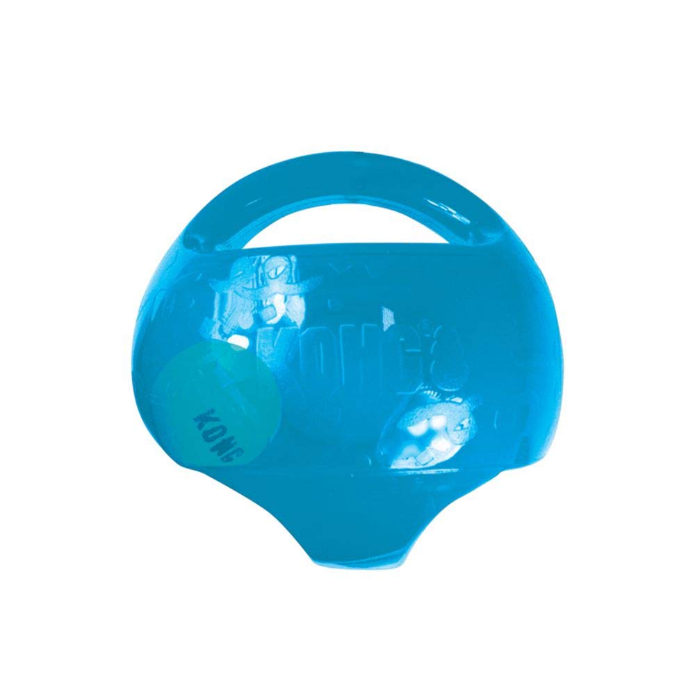 KONG Jumbler Ball - Interactive Toy for Dog & Puppy Playtime - Fetch Toy with Tennis Ball - Dog Supplies for Engaging Play - for Medium/Large Dogs - Assorted Colors