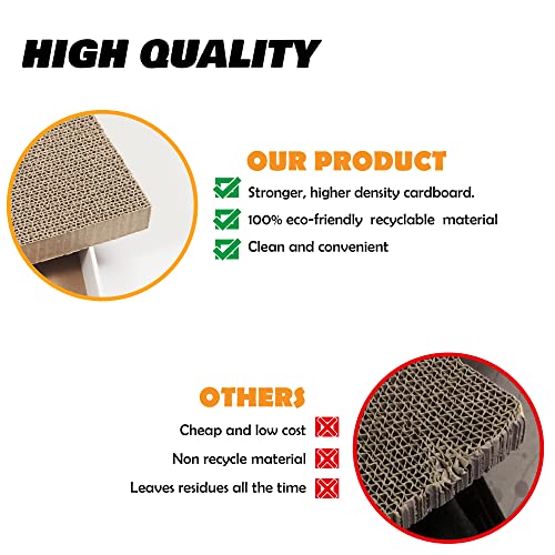 Cardboard Scratcher Pad Scratching Post:Smartbean 3PCS Cat Cardboard,Cat Scratch Pad,Cat Post,Double-Sided Design for Double Life…