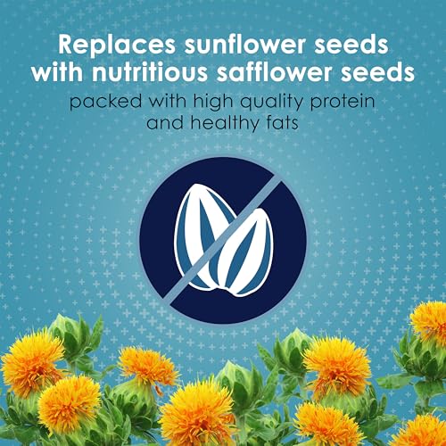 Kaytee Forti-Diet Pro Health+Safflower Nourish+Protect Parrot Food, Supports Breeding and Molting, Nutrition Backed by Science, Digestive and Brain Health, 4 pounds