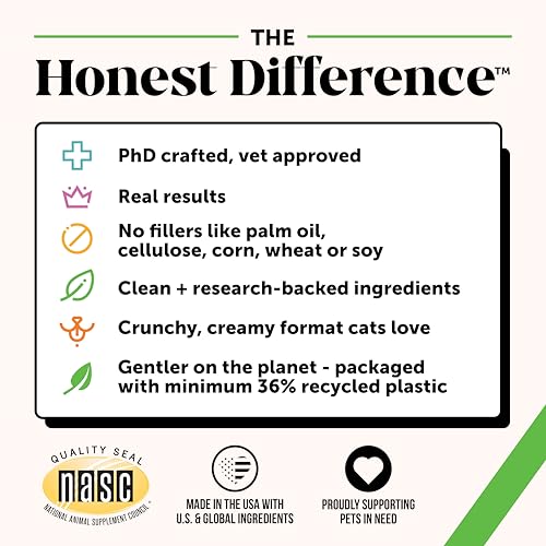 Cat Probiotics Gut + Immune Health Chews – Crunchy & Creamy Cat Treats for Digestive Health, Gut Flora & Constipation Relief – Supports Immunity, Regularity, & Healthy Digestion, 30-Day Supply Chicken