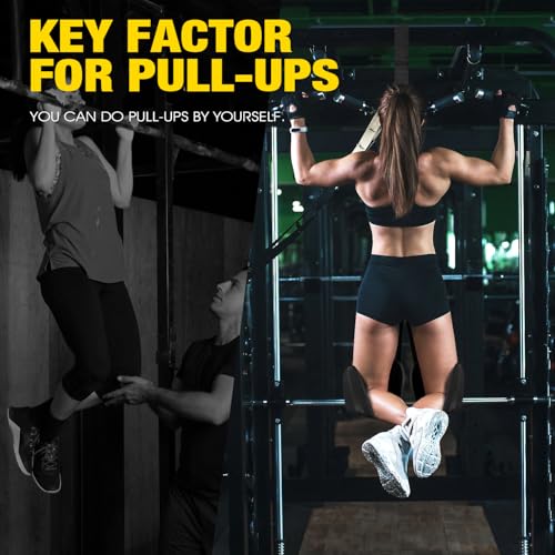 Ayombo Pull Up Assistance Bands, Resistance Bands for Pull Up Bar Workout, Adjustable Heavy Duty Pull Up Assist Equipment with 4 Assistance Bands, Home Gym Fitness Exercise Strength Training