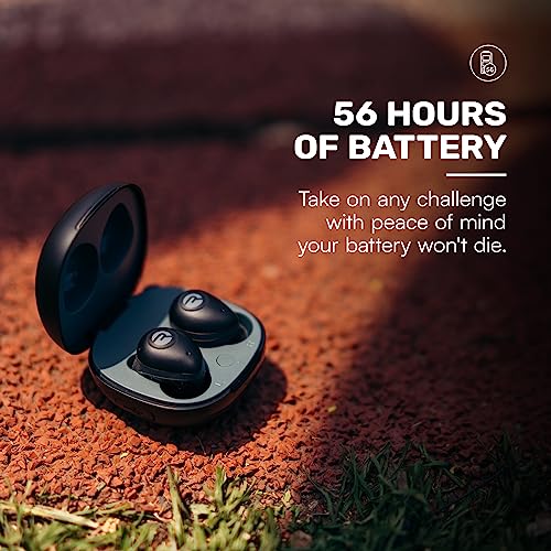 Raycon Fitness Bluetooth Wireless Earbuds + Microphone with Active Noise Canceling, Sweat & Water-Resistant Earphones, Running Headphones, Ear Buds Wireless Bluetooth 56 Hours Playtime (Black)