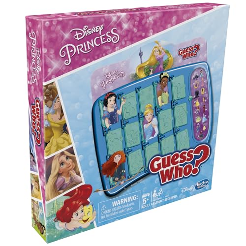 Hasbro Gaming Guess Who? Disney Princess Edition Kids Board Game, Fun Game for Families and Kids Ages 5 and Up, Easter Gifts for Boys and Girls, Preschool Games ( Exclusive)