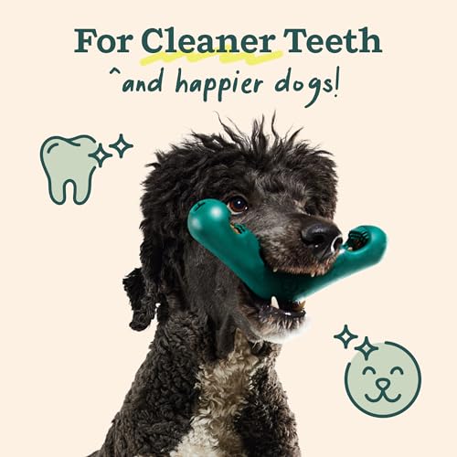 WOOF - Bite n' Brush Refills Treats for the Dog Toothbrush Toy - Scrub Plaque and Tartar from Your Dog's Teeth and Mouth - Dog Dental Sticks - Approximately 18 Refills - Beef