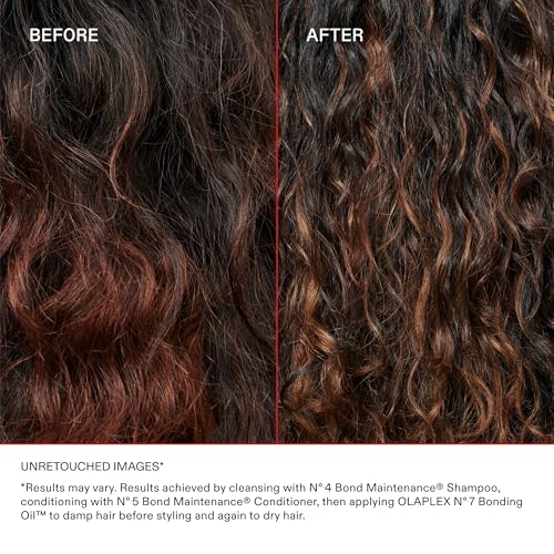 Olaplex Nº. 7 Bonding Oil: High Shine | Heat Protectant, Visibly Smooths & Softens Hair, Added Color Vibrancy, Up to 72 Hour Frizz Control | For Coily, Curly, Straight, and Wavy