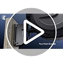 Giraffe Tools Retractable Garden Hose Reel 1/2 Inch x 130 ft, Super Heavy Duty, Any Length Lock, Slow Return System, Wall Mounted and 180 Deg Swivel Bracket
