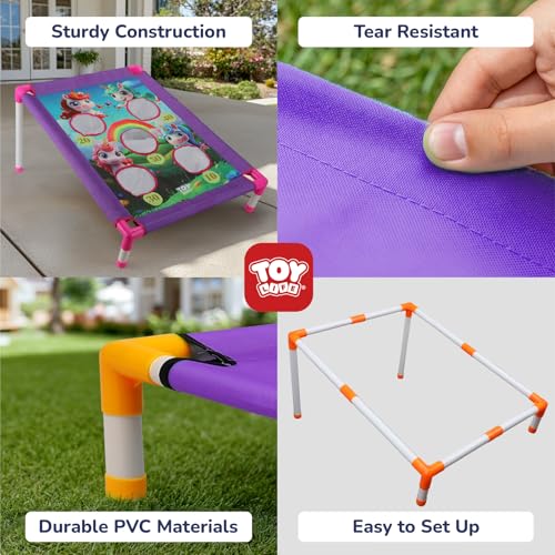TOY Life Bean Bag Toss Game, Carnival Party Games, Cornhole Set for Kids Outdoor Games, Outside Toys for Kids Ages 4-8, Yard Outdoor Toys for Toddlers 3-5, Gifts for 3 4 5 6 7 Year Old Girls & Boys