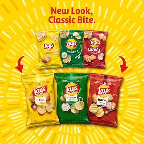Frito-Lay Ultimate Classic Snacks Package, Variety Assortment of Chips, Cookies, Crackers, & Nuts, 0.56 ounces, (Pack of 40) (Packaging May Vary)