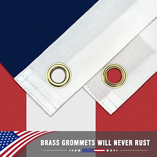 American Flag 3x5 Ft, American Flags for Outside 3x5, US Flag with Bright Color, Brass Grommets & Fade Proof Polyester for Outdoor Flying & Indoor Decor- Home, Garden, Porch