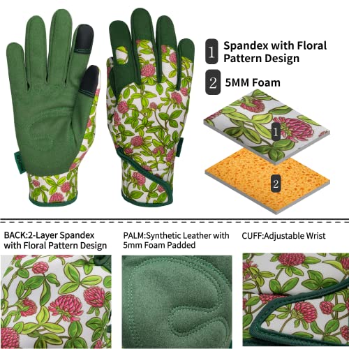 Thorn Proof&Puncture Resistance Gardening Gloves,Women Yard Work Garden Glove,Gifts