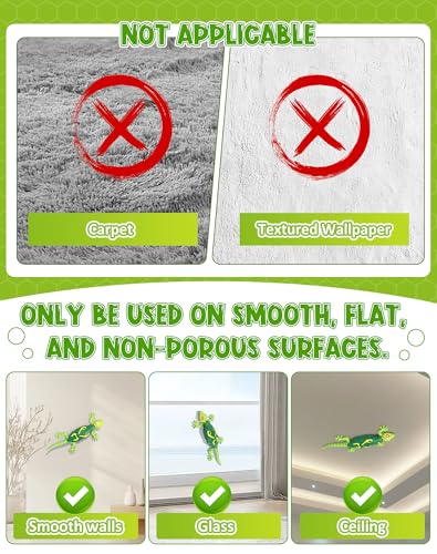 Wall Climbing Lizard,Wall Crawler Gecko,Remote Control Car Robot for Kids,Floor Ceiling Crawling Electric Lizard,Cool Prank Toy,Christmas Birthday Gifts for 3 4 5 6 7 8 9 10+ Year Old Boys Girls Teens