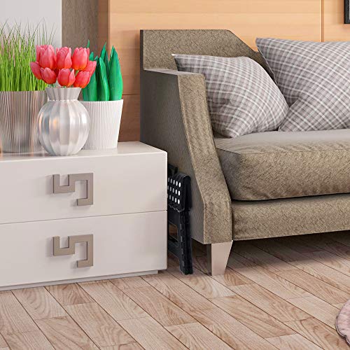 ACSTEP Folding Step Stool 9 Inch, Sturdy Collapsible Kitchen Step Stool Foldable for Kids, Toddlers & Adults, Non Slip Lightweight Foot Stools with Handle, Holds 300 lbs Ideal for Bathroom Bedroom