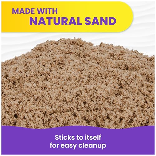 Kinetic Sand, 3.25lbs Beach Play Sand,  Exclusive, Moldable Sensory Toys for Kids, Resealable Bag (Packaging May Vary), for Ages 3 and up