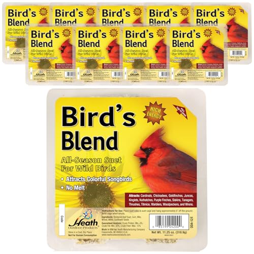 Heath Outdoor Products birds DD4-10 All Season High Energy Suet Cake, Case Of 10