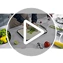 SNOWCLAD Stainless Steel Cutting Board,Double Sided Steel Bread Boards for kitchen,Stainless Steel/Wheat straw pp Large Board for meat,non toxic Chopping,16 * 11 Inch,Dishwasher Safe