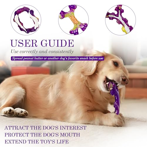 Frienhund Tough Dog Toys for Aggressive Chewers 3 Pack, Indestructible Dog Toys for Large Dogs, Dog Chew Toys, Aggressive Chew Toys to Keep Them Busy, Dog Toy for 30-75lbs Medium/Large Breeds