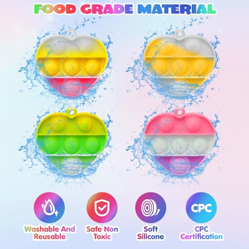 Totbit 102 Pcs Party Favors Toys for Kids 4-8 8-12 3-5, Treasure Chest Box Toys Classroom Carnival Prizes Small Bulk Pop Fidget Toys Pack Pinata Stuffers Birthday Gifts Goodie Goody Candy Bags Fillers