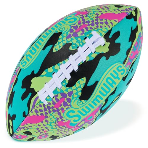 Swimways Hydro Waterproof Football, Outdoor Games for Adults and Kids, Swimming Pool Accessories and Pool Party Games,9.25 Inches, Green