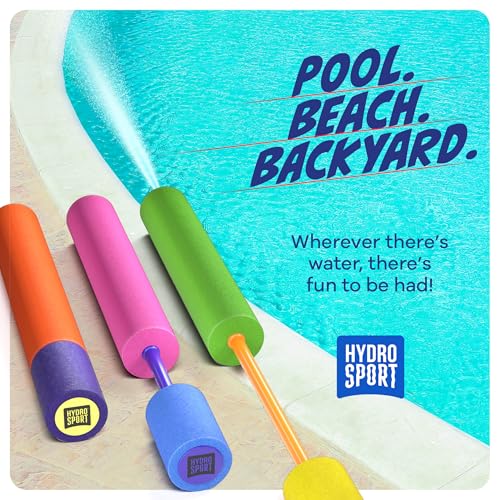 Water Guns For Kids - Outdoor Water Toys - Pool Toys for Kids Ages 4-8, 6-8, 8-10, 8-12 - Squirt Gun Blaster - Pool Games - Backyard Summer Party Activities - Kid Swim Toy for Girls, Boys, Teen - 3 Pk