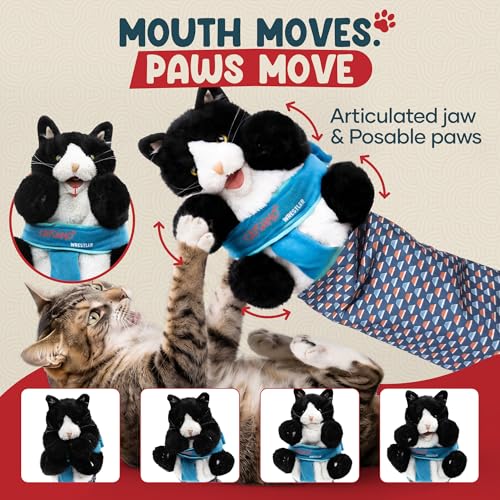 Cat Wrestling Glove Puppet – Interactive Hand Mitt with Durable Protective Sleeve and Catnip - Play & Enrichment