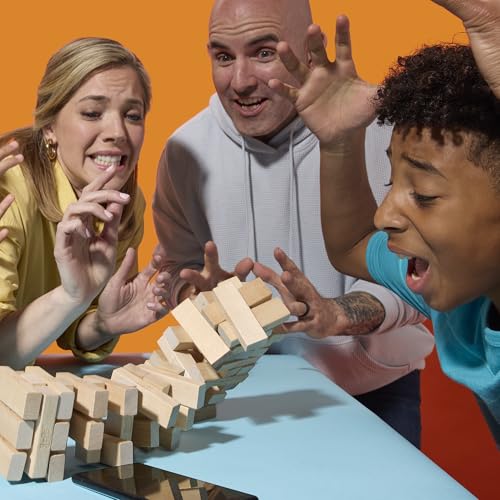 Official Hasbro Games Jenga Game | Digital Die for 6 More Ways to Play | Original Wood Block Game | Stacking Tower | Ages 6+ | 1+ Players | Party Games