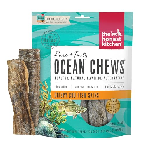 The Honest Kitchen Ocean Chews™ Crispy Cod Fish Skins Dog Treats, 2.75 oz (Beams™)