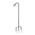 EXCMARK Shepherd Hook Adjustable Height 32/24/16’’ 1/2 inch Thick Use at Weddings, Hanging Solar Lights, Lanterns, Bird Feeders, Metal Hanger Hook (Black,32inch). U.S. Patent.