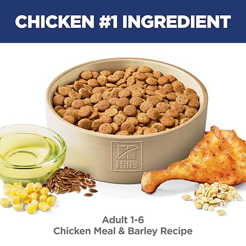 Hill's Science Diet Adult 1-6 Dry Dog Food, Chicken & Barley, 15 lb. Bag