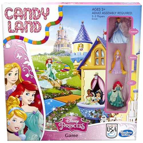 Hasbro Gaming Candy Land Disney Princess Edition Board Game, Preschool Games for 2 to 3 Players, Easter Gifts for Boys and Girls, Family Games for Kids Ages 3 and Up ( Exclusive)