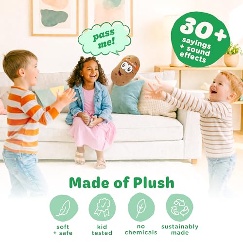 Move2Play, Pass The Potato | Hilariously Wild & Fun Kids Game | Easter Gift for Kids | Easter Basket Stuffer | Indoor/Outdoor Toy for Toddlers & Kids Ages 3-8+ | Summer & Camping Fun