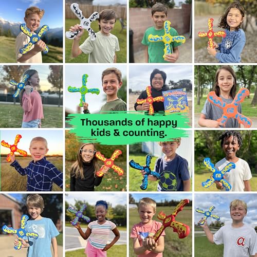 Boomerang for Kids - Fun & Easy To Use - Toys for Ages 8-13 - Birthday Gifts for Kids 5 6 7 8 9 10 Year Old Boy Gift - Best Outdoor Summer Gifts For 4 5 6 7 8 Year Old Boys Gift Ideas for All Ages