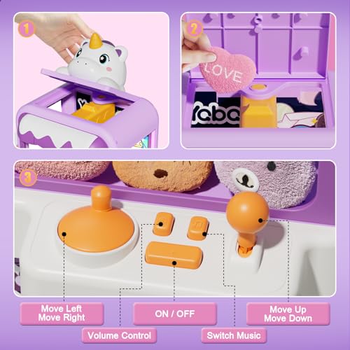 Vanvimen Claw Machine for Kids Girl, Vending Machines Toys for Girls 4 5 6 7 8, Unicorns Girls Toys Age 6-8, Arcades Game Party Toy Age 6-7,Ideas Birthday Gifts for Girl 4 5 6 9 Year Old