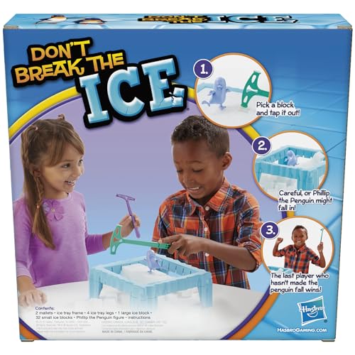 Hasbro® Don’t Break The Ice Game, Classic Version for Ages 3+ Years, 2-4 Players