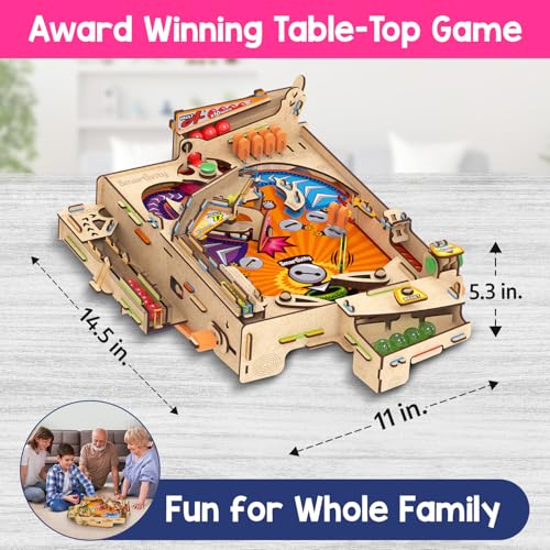 Smartivity DIY Pinball Machine for Kids 8-14 Years Old | Global Award Winning Arcade Game | Build Your Own Pinball I Birthday Gift for Smart Kids | STEM Toy for Boys & Girls