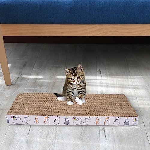 5 Packs cat Scratcher Toys Reversible Scratching Post Board for Indoor Cats Cardboard pad Sleep Play and Grind Claws