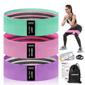KANGFITER Non-Slip Fabric Resistance Bands for Working Out, Loop Exercise Bands for Booty Leg, Butt, Glute, Stretch Workout Bands for Women & Men, Hip Elastic Bands for Home Gym Fitness, Yoga, Pilates