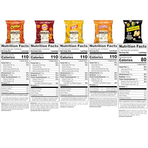 Frito-Lay Baked & Popped Mix Variety Pack, (Pack of 40)