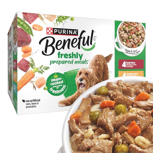 Purina Beneful Gravy Wet Dog Food Variety Pack, Prepared Meals Stew - (12) 10 oz. Tubs