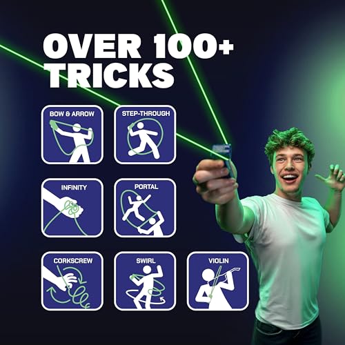 ZipString Luma - The Patented Glow-in-The-Dark Toy that Flies a Loop of String, Creates Endless Shapes and Tricks Built-in LED for Glowing Fun. Perfect STEM Gift for Kids & Adults. Wonderment Awaits