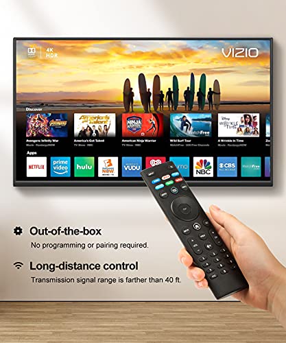 for Vizio Smart tv Remote Replacement,Compatible with vizio TV D-Series,M-Series,V-Series,UHD LED LCD Smart TV