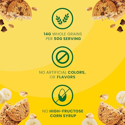 belVita Soft Baked Breakfast Bars Variety Pack, Banana Bread and Oats & Chocolate, 3 Boxes of 5 Packs (1 Biscuit Per Pack)