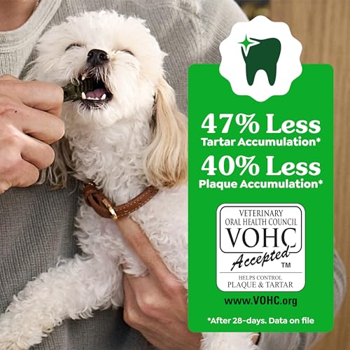 Greenies Dog Treats Veterinarian-Recommended Natural Dental Treats for Dogs, Teenie Size, Fresh Flavor, 12 oz. Pack, 43 Count