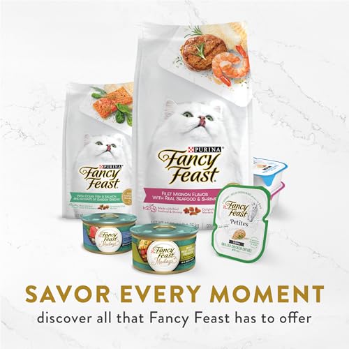 Purina Fancy Feast Appetizers Lickable Grain Free Wet Cat Food Topper Skipjack Tuna Appetizer with Sole - (Pack of 10) 1.1 oz. Trays