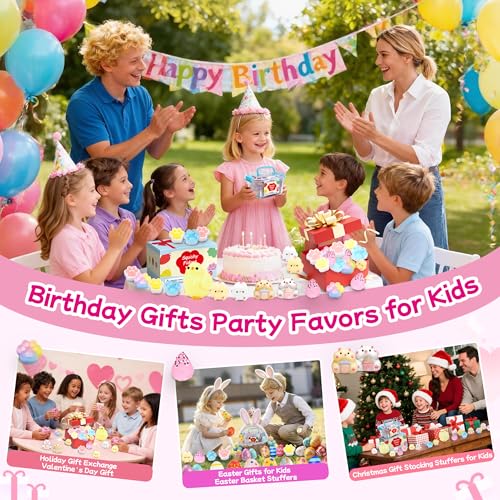 10 Pack Taba Squishy Toys kit with Toy Box & Cute Stickers, Kawaii taba Squishies Stress Relief Toys Party Favors for Kids 4-8 8-12, Squishy Fidget Toys for Kids , Birthday Gifts Toys for Girls 8-10