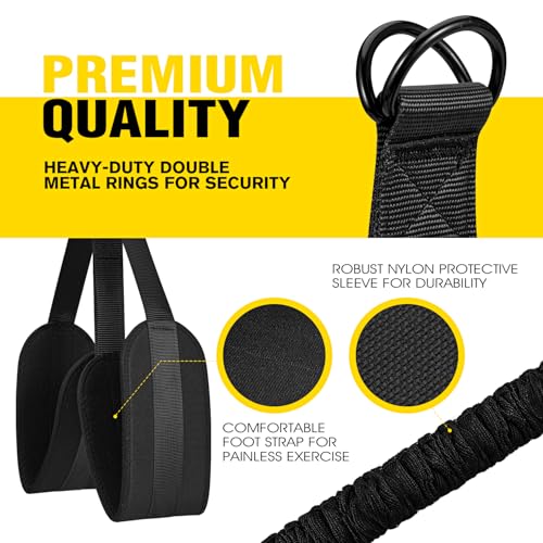 Ayombo Pull Up Assistance Bands, Resistance Bands for Pull Up Bar Workout, Adjustable Heavy Duty Pull Up Assist Equipment with 4 Assistance Bands, Home Gym Fitness Exercise Strength Training