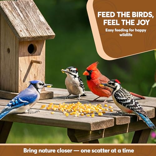 Whole Corn 10 LB– Premium Bird Seed & Wildlife Feed for Ducks, Deer, Squirrels, Chickens, and Turkeys – Whole Corn for Wild Birds – Grown in USA