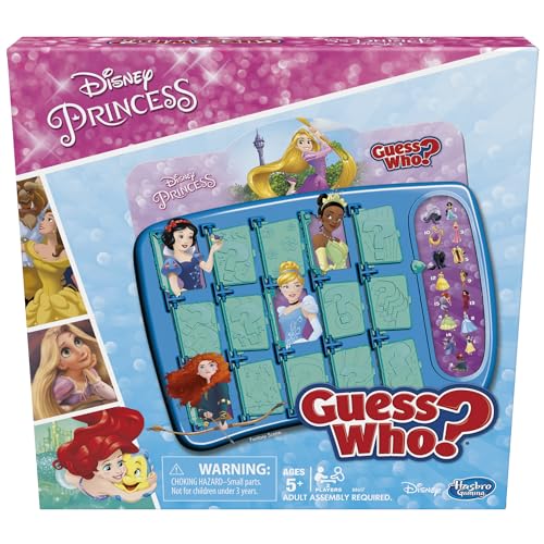 Hasbro Gaming Guess Who? Disney Princess Edition Kids Board Game, Fun Game for Families and Kids Ages 5 and Up, Easter Gifts for Boys and Girls, Preschool Games ( Exclusive)