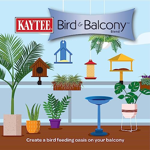 Kaytee Bird & Balcony Wild Bird Food No Mess Seed Blend for City Dwelling Birds Like Finches, Sparrows, Mourning Doves and More, 5 lb